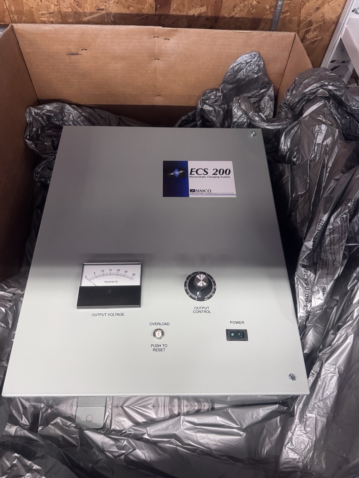 Simco ECS-200 Electrostatic Charging System 30kV Static Generator New In Box