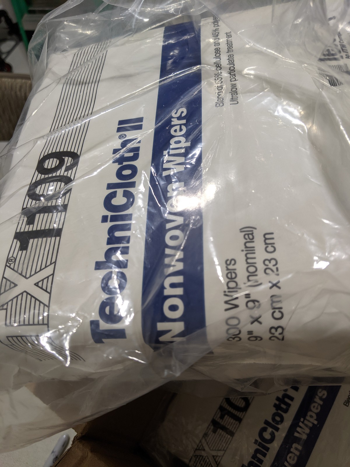 TEXWIPE TX1109 TechniCloth II Cleanroom Wipers 9×9 600 Ct (2×300) Sealed