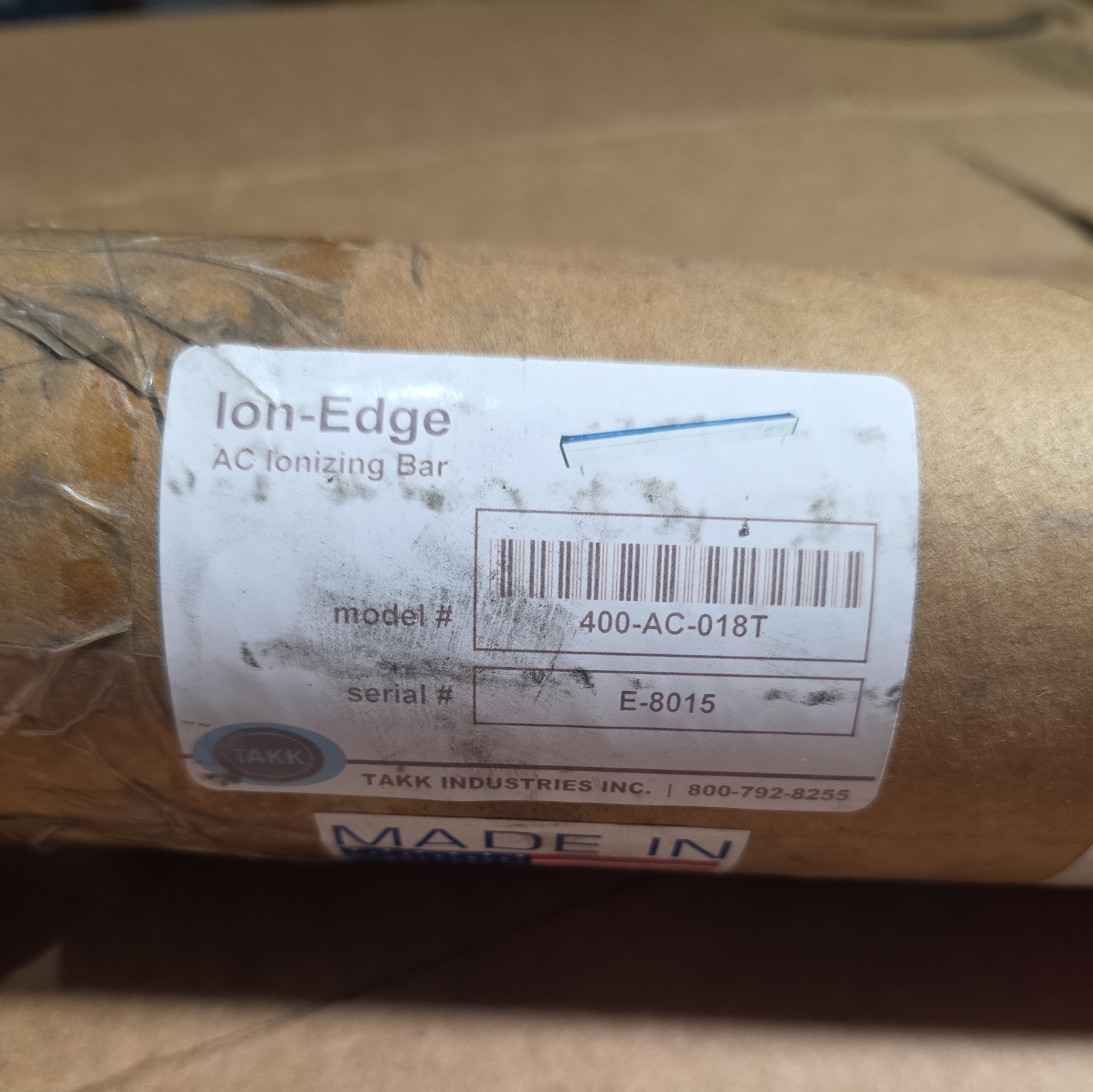 NEW FACTORY SEALED TAKK 400-AC-018T Ion-Edge AC Ionizing Bar – 18″ Anti-Static