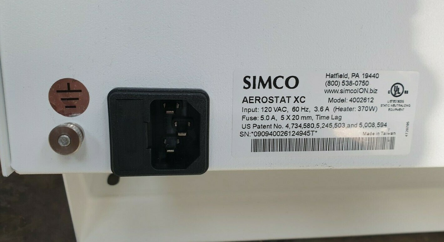 SIMCO 4002612 Aerostat XC Ionizing Air Blower 3-Speed Heater (RBD2.3)