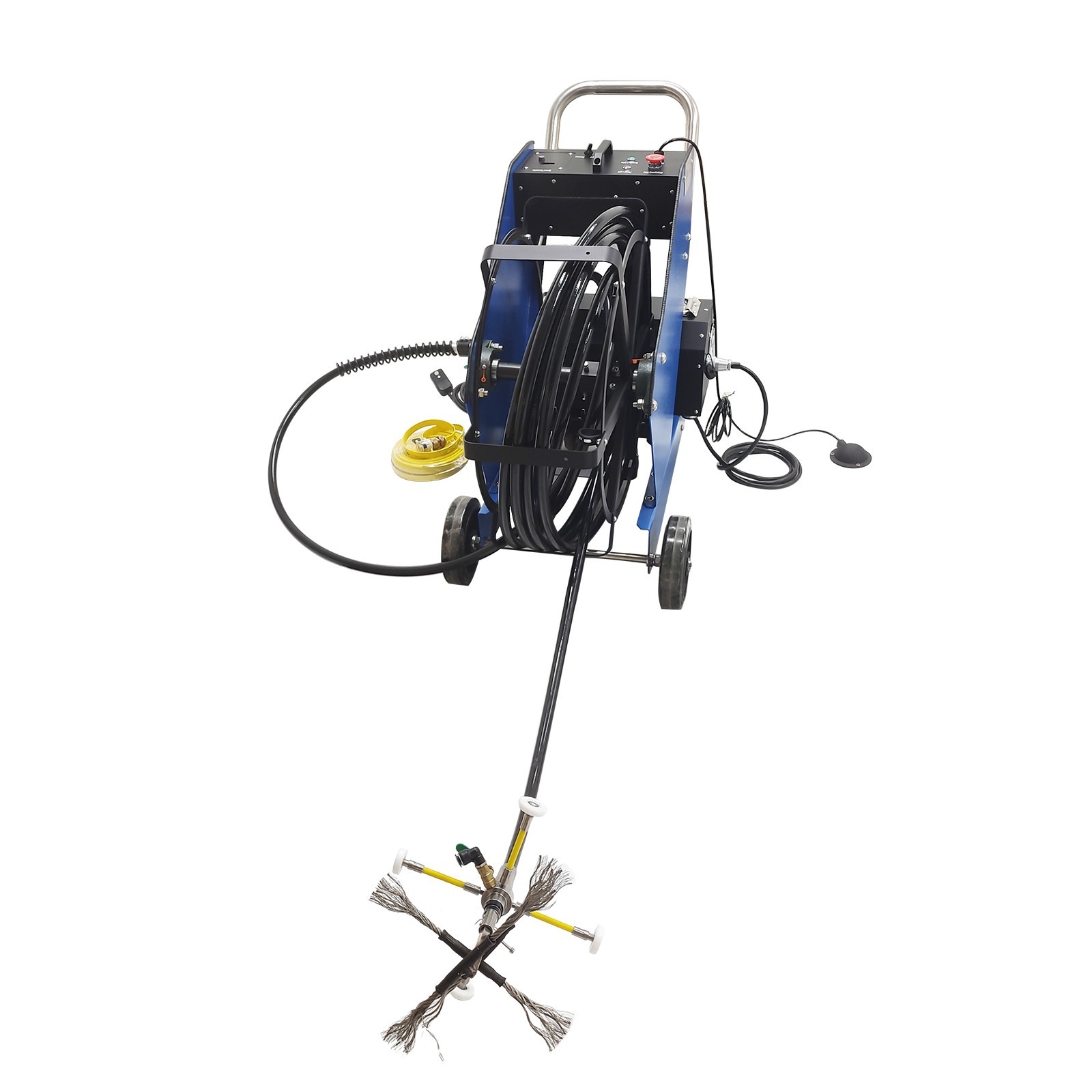 220V Oil Fume Pipeline Cleaning Machine Ductwork Cleaning 110V Transformer Dia 3