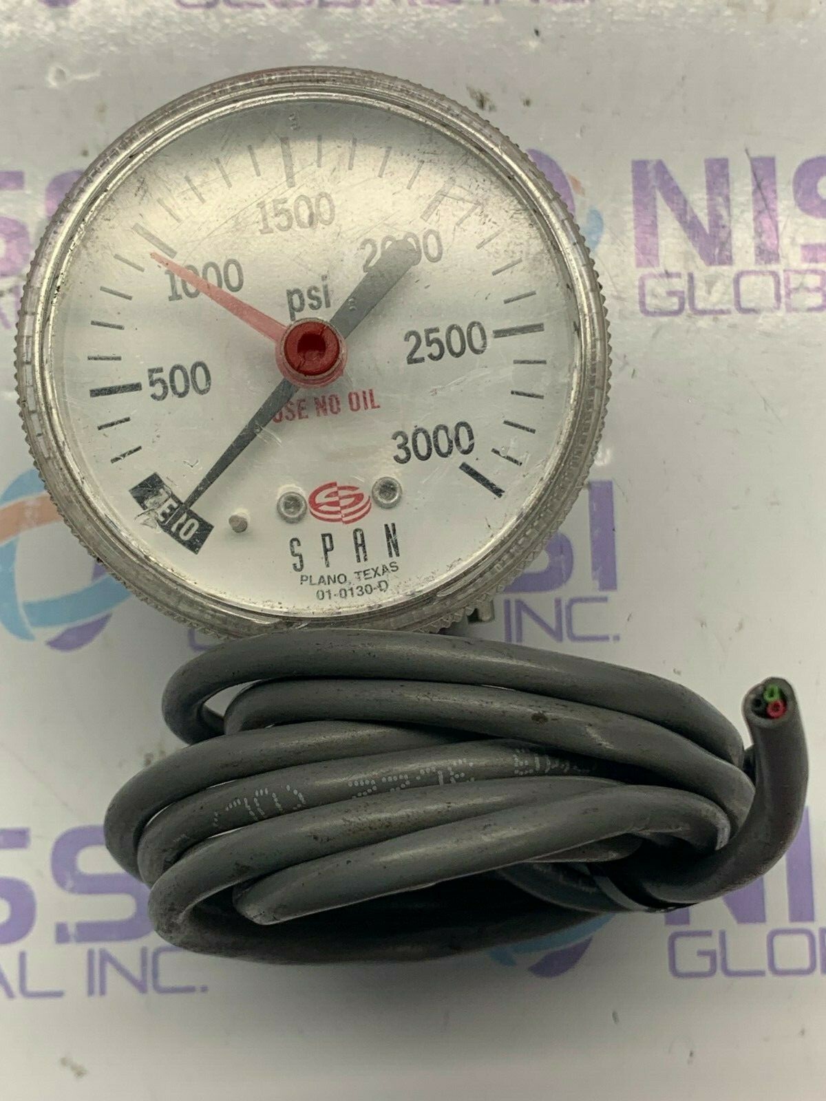 SPAN IPS 122 TYPE 6 High Purity Pressure Gauge 3000 PSI 200 Bar