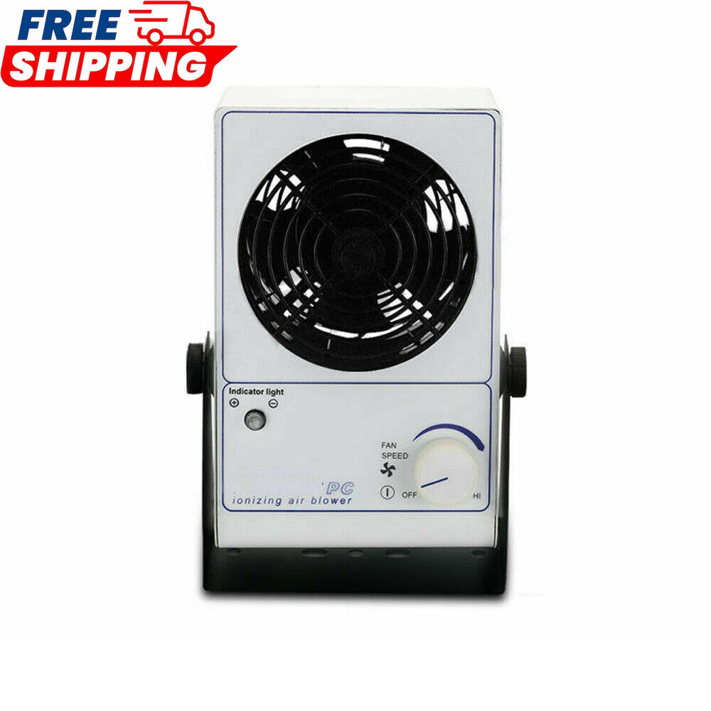110/220V Home Office Desktop PC Lonizing Air Blower Ion Anti-Static Ionic Fan
