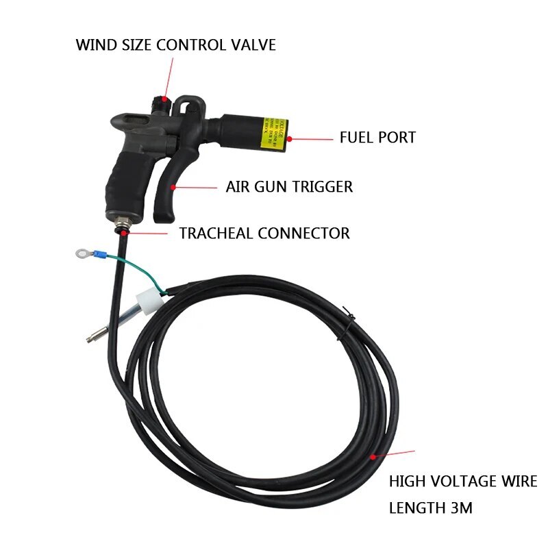 Anti-static Ion Air Gun Dust Removal Static Elimination Handheld Ion Air Gun