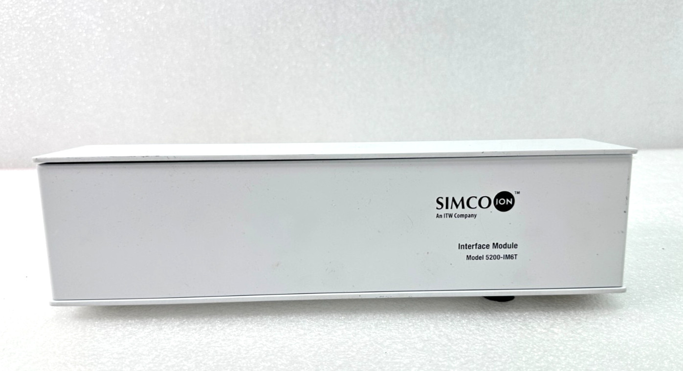 SIMCO ION 5200-IM6T-V4.0 Interface Module GREAT UNIT NICE DEAL FREE SHIPPING 🚚
