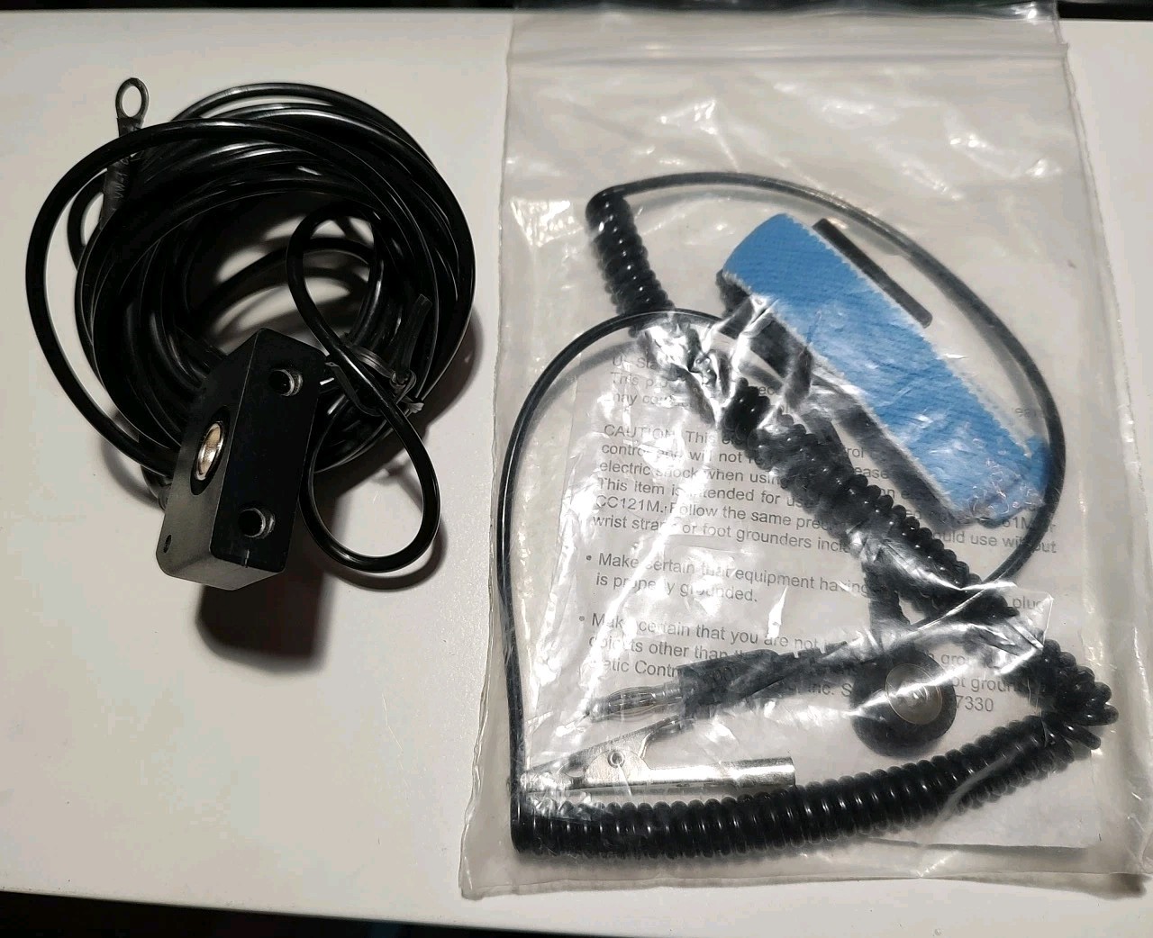 Static Control Devices ESD Wrist Band w/ Cord 1meg Resistor Grounding Cord 15′