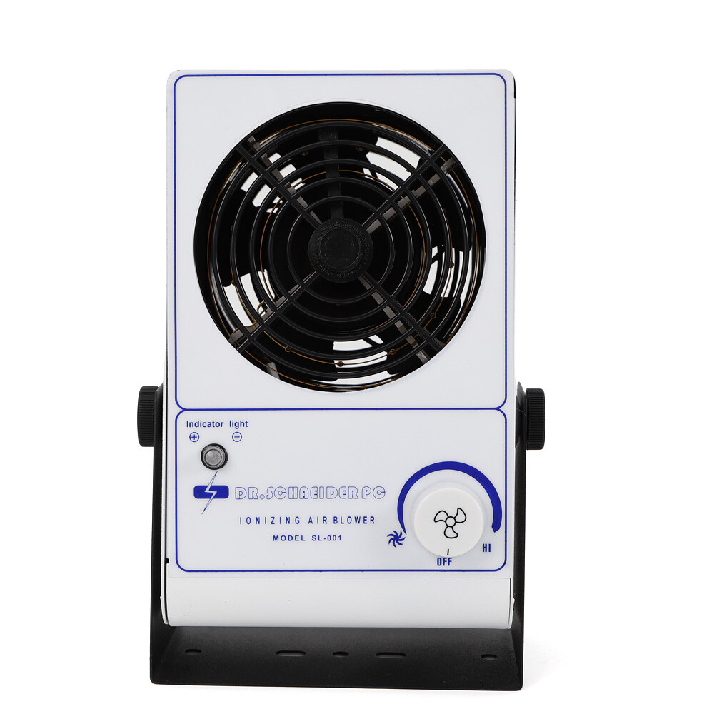 PC Ionizing Air Blower Fan Ion Anti-Static Elimination Eliminator Adjustable