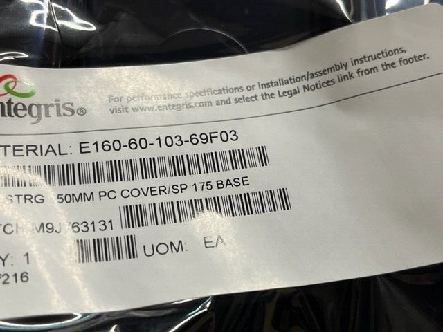 ENTEGRIS 150 mm (6 inch) Wafer Storage Box, E-160-60-103-69F03, NEW. LOT OF 4