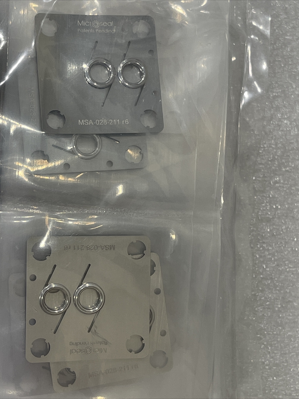 BAG OF 2X MICROFLEX MSA-028-211 r6, 2 HOLES MICRO SEAL MSA028211, NEW SEALED BAG