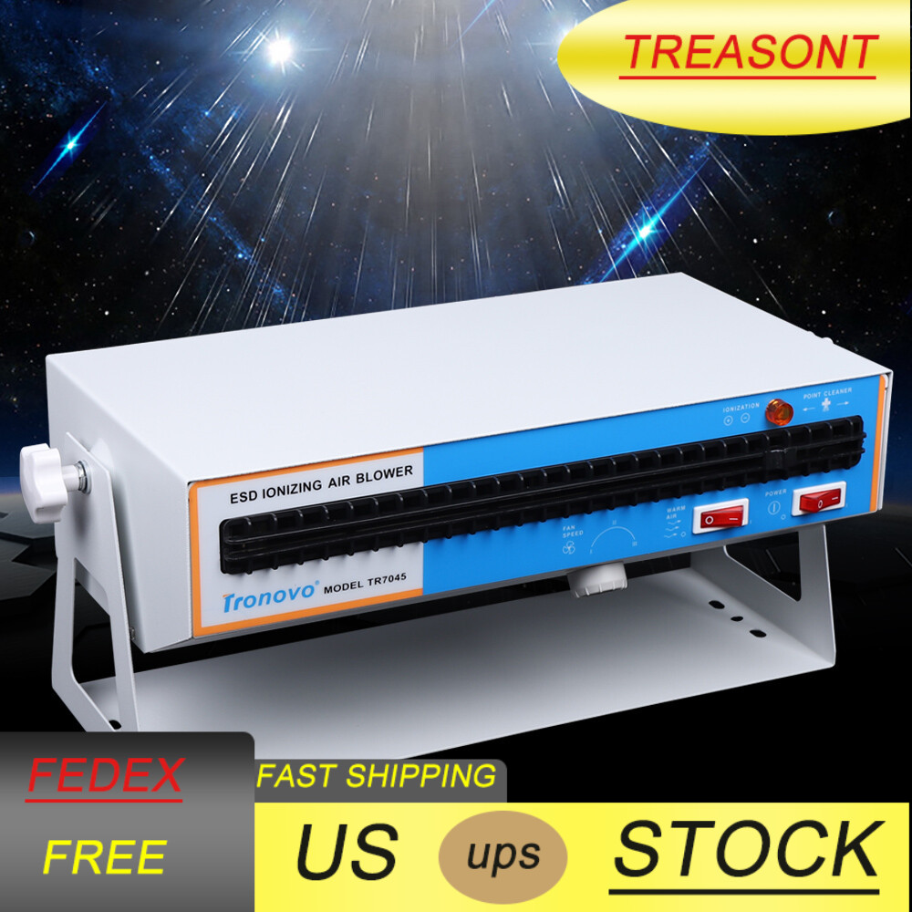 Anti-Static Ionizer Ionizing Air Blower 110V Desktop Ion Fan Static Eliminator