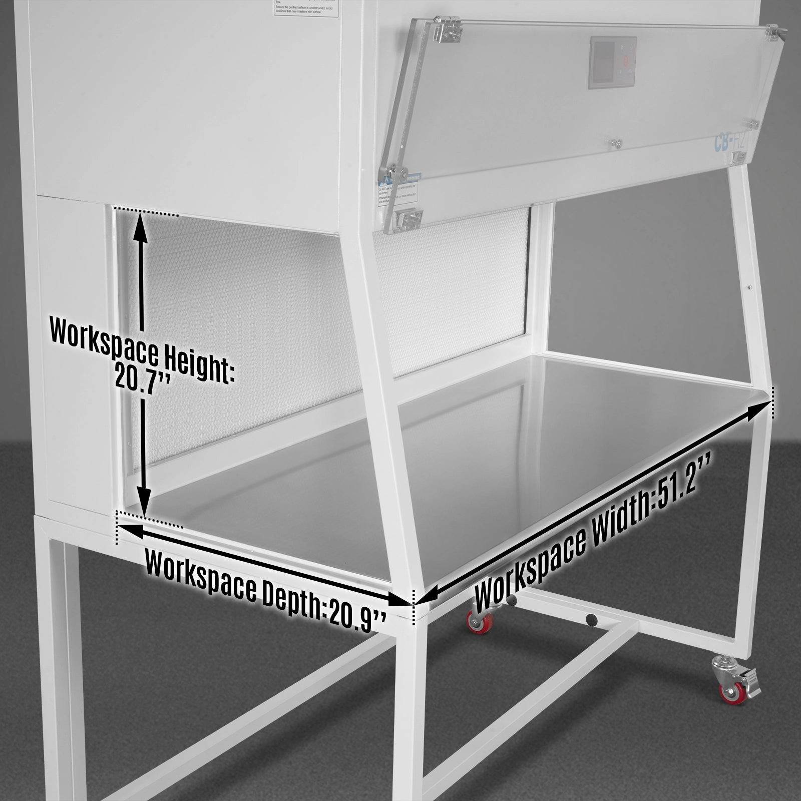 53.5” Horizontal Laminar Flow Clean Bench With HEPA&UV, ISO Class 5, CB-H2