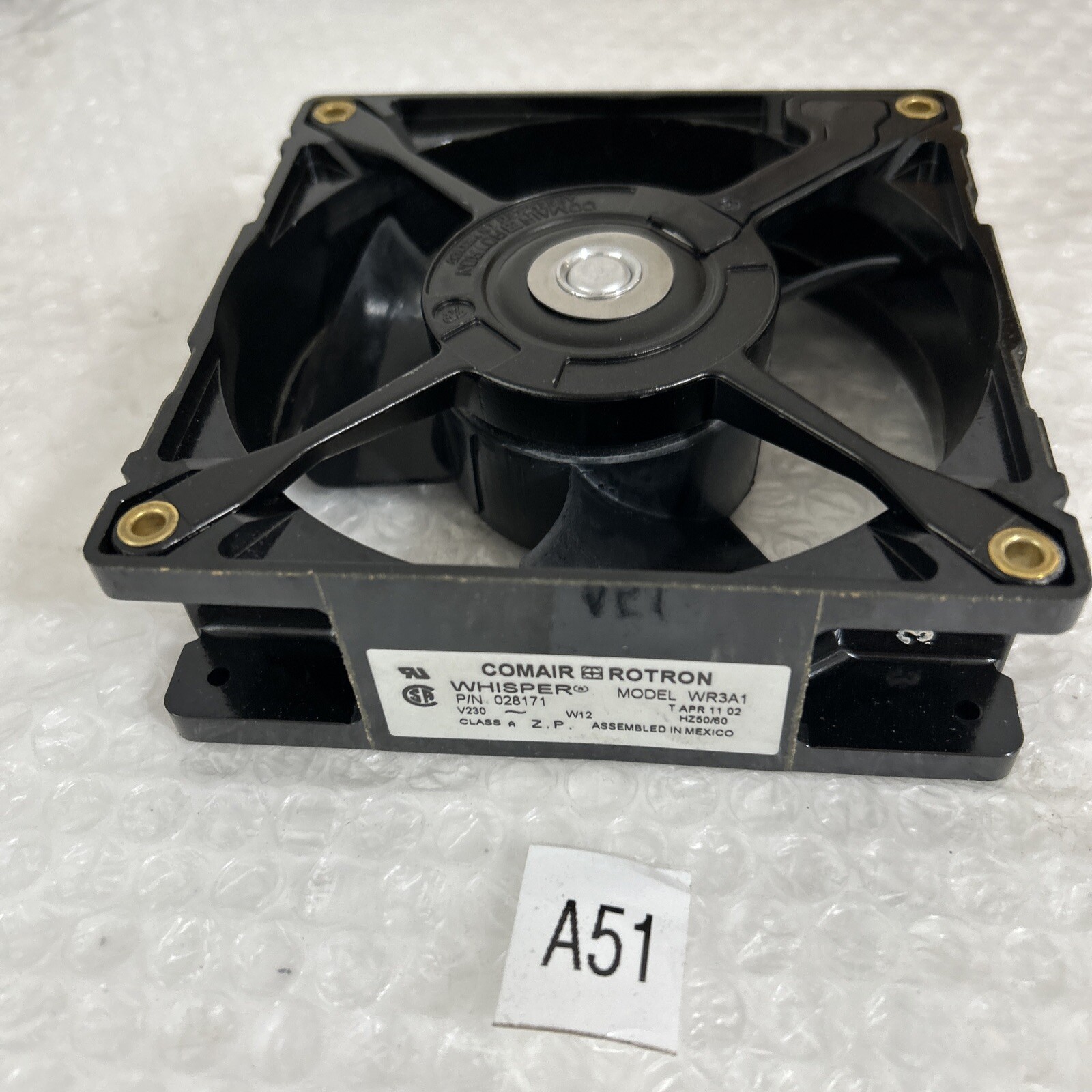 *NEW NO BOX*Comair Rotron WR3A1 Whisper Fan 028171 230V 50/60Hz W12 + Warranty!