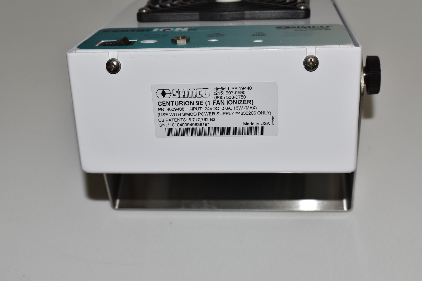^^ Simco Centurion 9E Ionizing Air Blower 4009408 Fan Ionizer (GFL83)