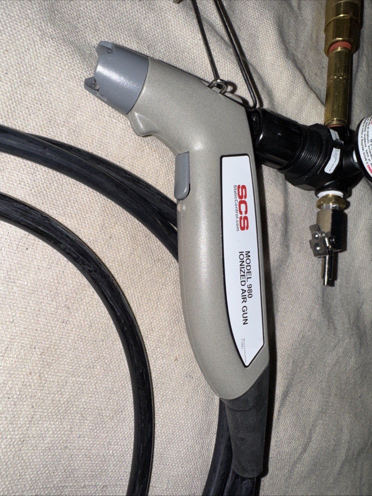 SCS Static Control 980 Ionized Air Gun With Power Supply, Regulator