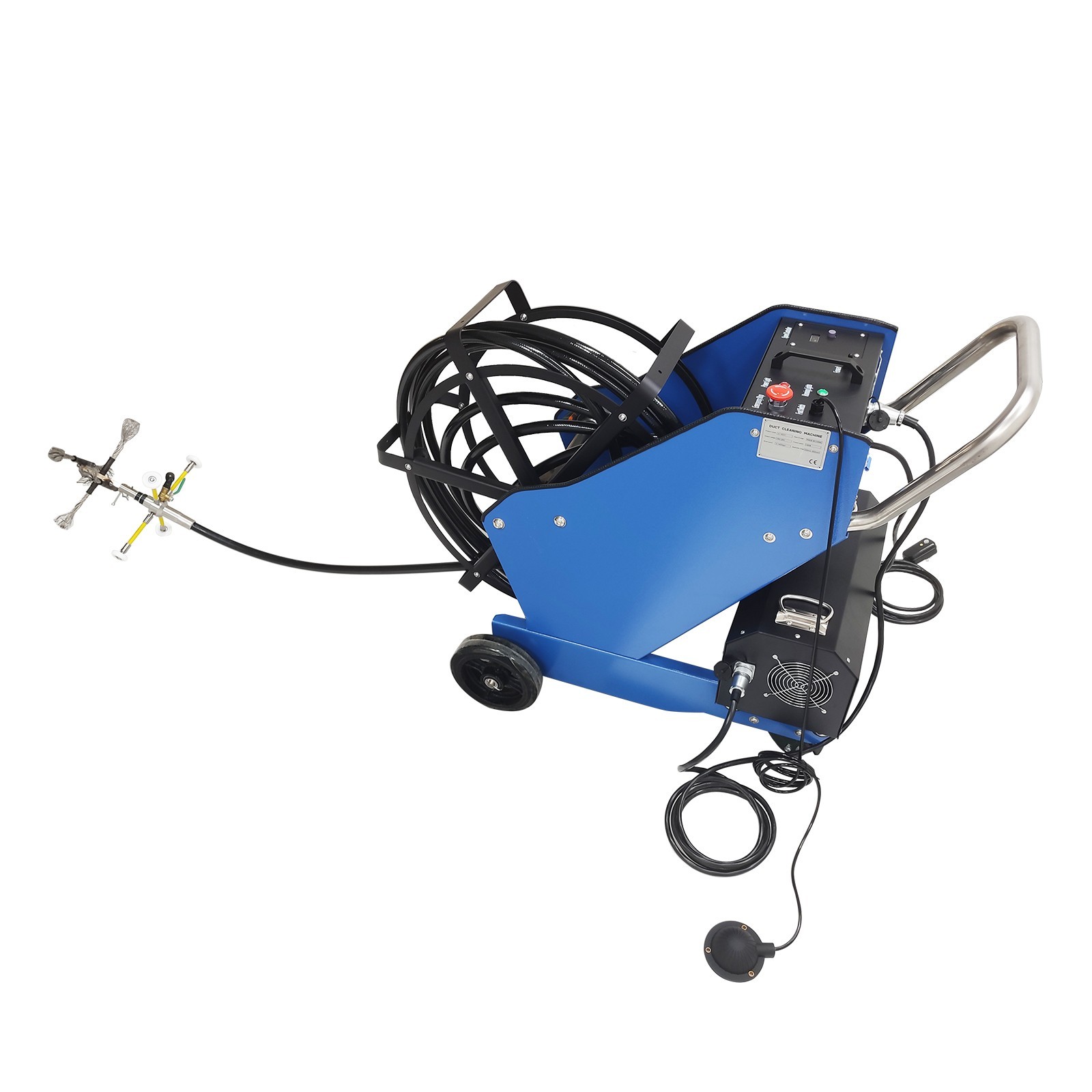 220V Oil Fume Pipeline Cleaning Machine Ductwork Cleaning 110V Transformer Dia 3