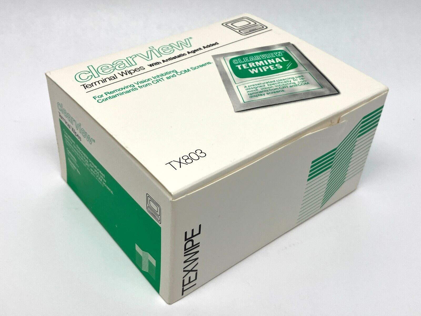 Texwipe TX803 clearview Terminal Wipes w/ Antistatic Agent Added