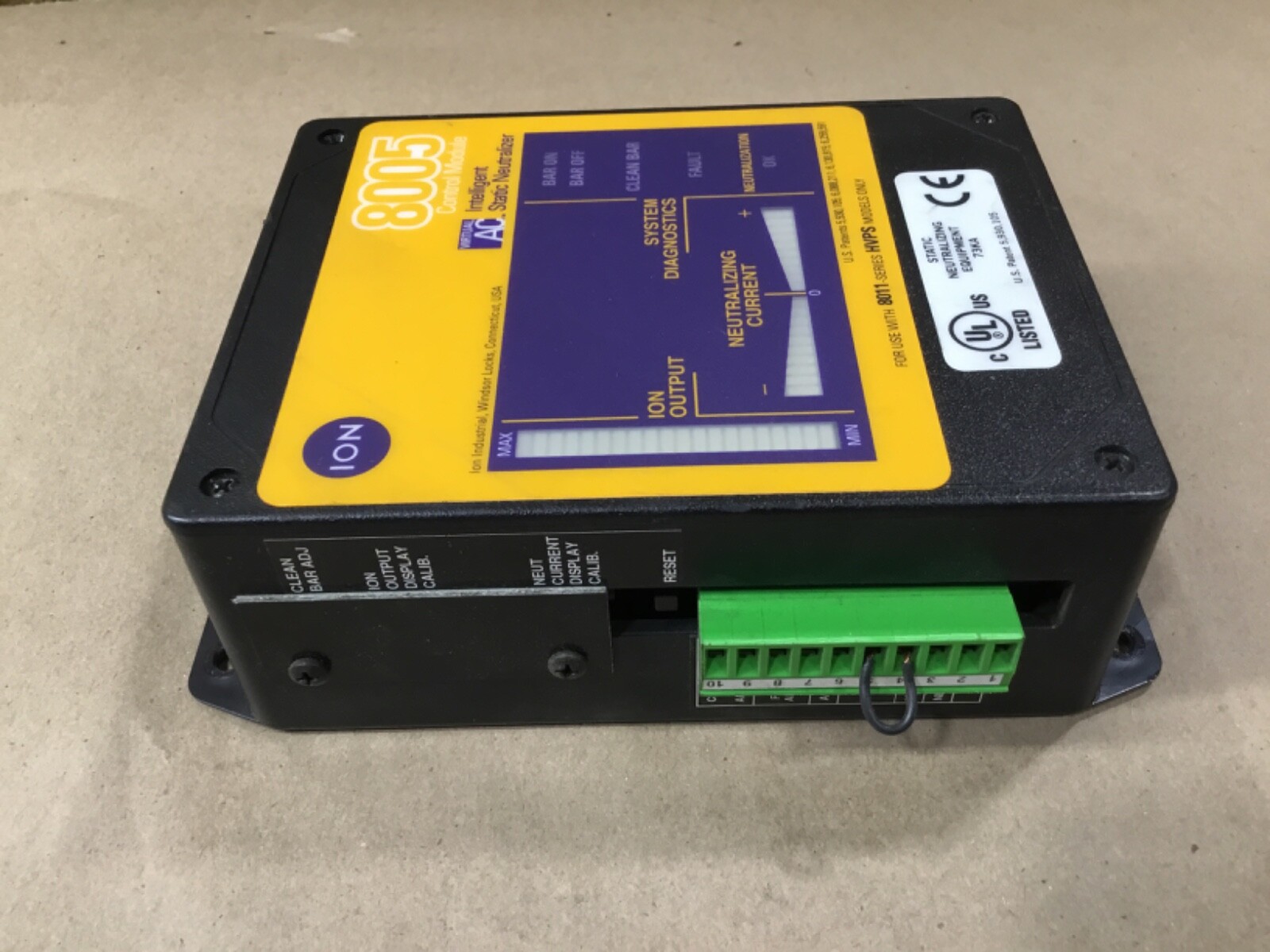 ION 8005 Control Module Virtual AC Intelligent Static Neutralizer 91-8005 #26I8