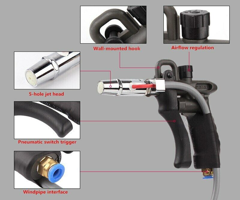 4.0KV Industrial Ionizing Air Gun Electrostatic Ion Blower Eliminator 220V