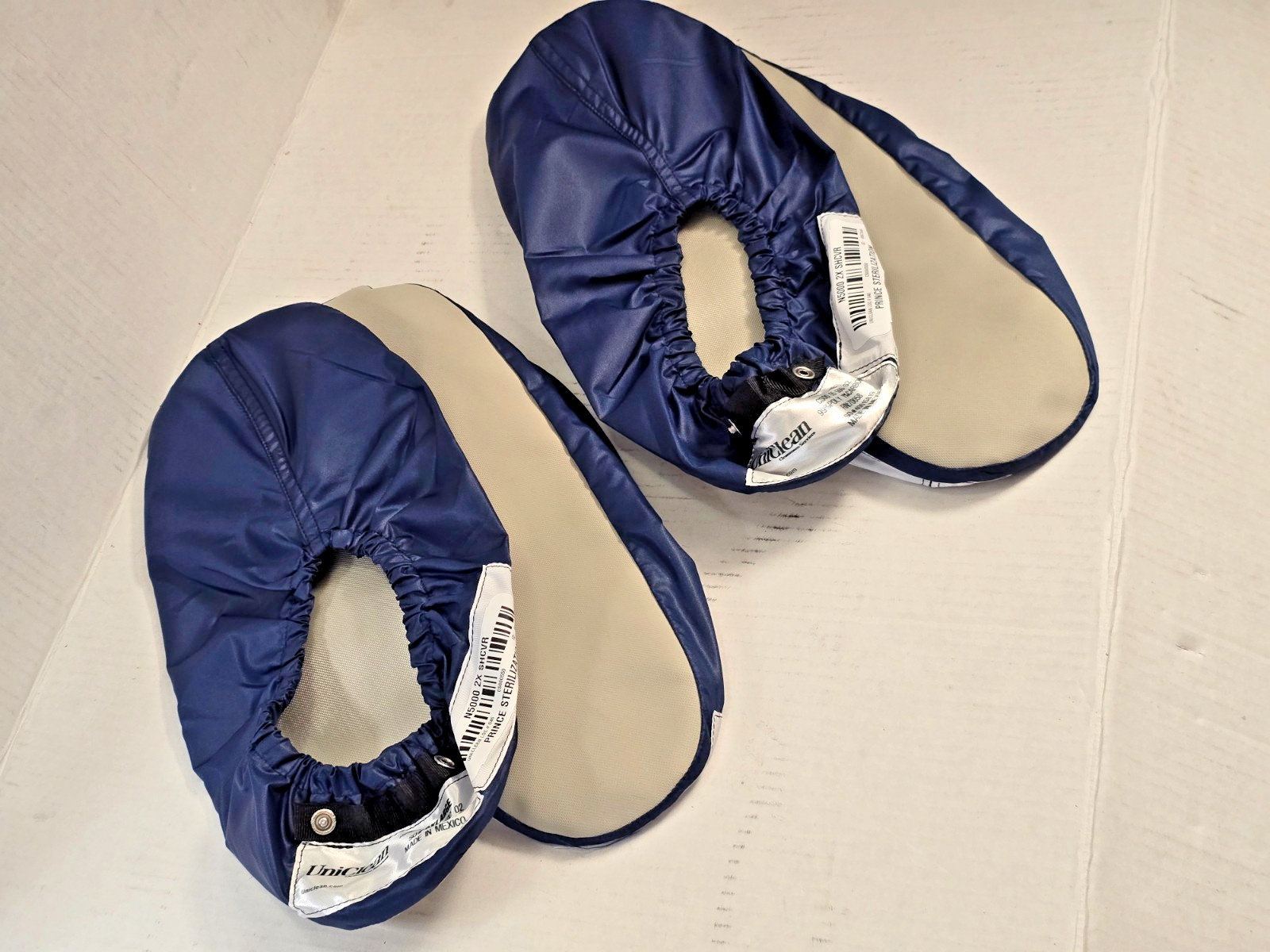 2 Pairs UniClean Snap Shoe Covers PRINCE STERILIZATION N5000 2X Washable