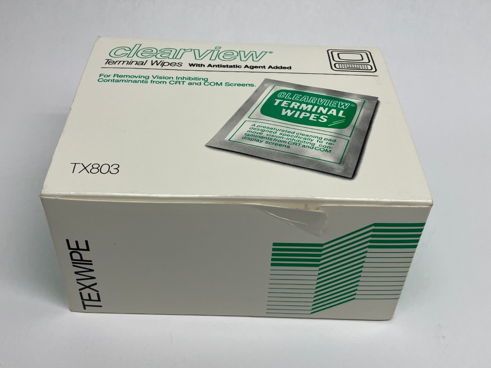Texwipe TX803 clearview Terminal Wipes w/ Antistatic Agent Added