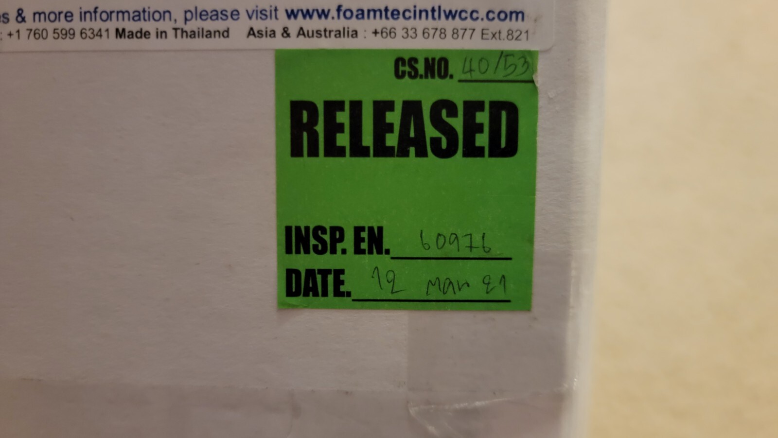 CleanWIPE Swab Foamtec 3″ 12,000ct Case HT1002 New Sealed Foamtec