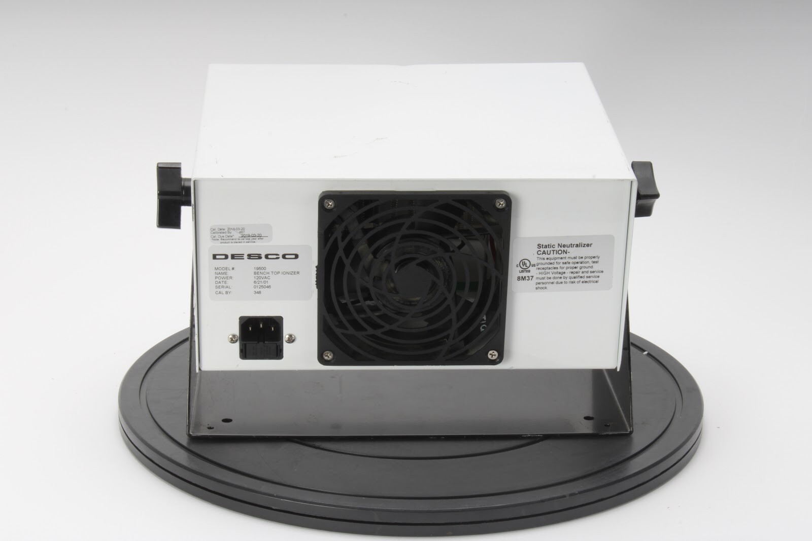 Desco 19500 Bench Top Ionizer 120 VAC