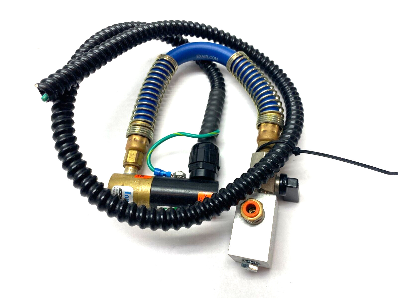 Exair 7194 Ion Air Jet w/ Stay Set Flexible Hose & Mag Base CORD CUT
