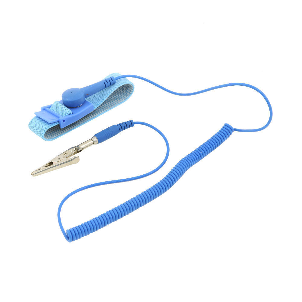 Anti-static Antistatic ESD Ground Strap Wrist Band Grounding Bracelet Blue #