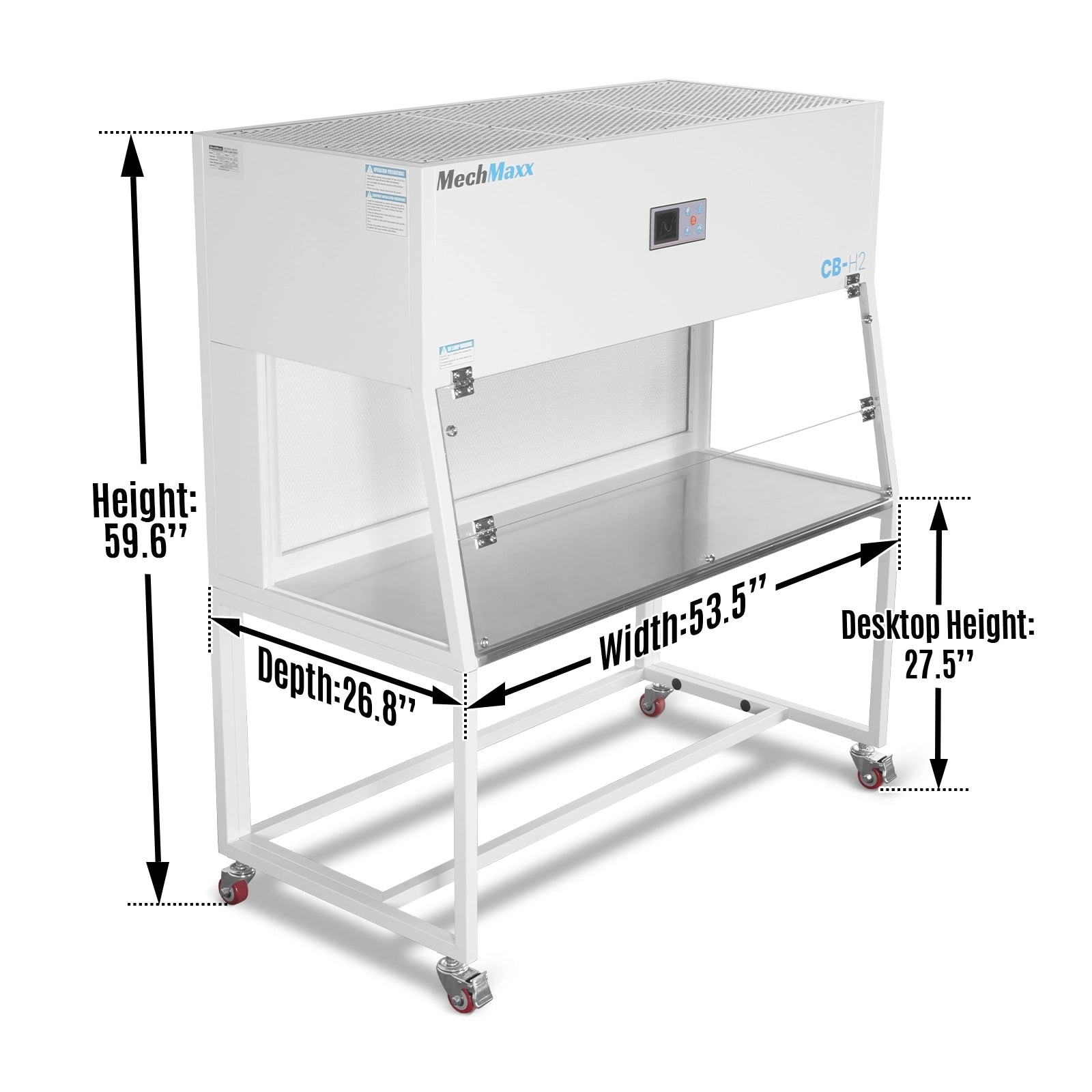 53.5” Horizontal Laminar Flow Clean Bench With HEPA&UV, ISO Class 5, CB-H2