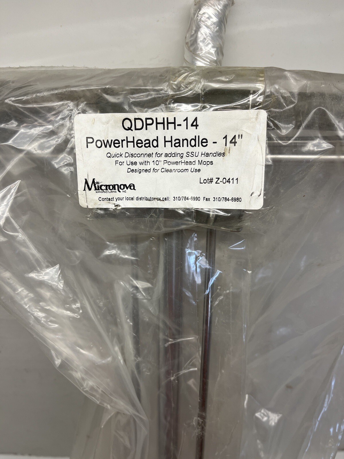 Micronova QDPHH-14 Powerhead Handle Quick Disconnect for SSU Handles, NEW