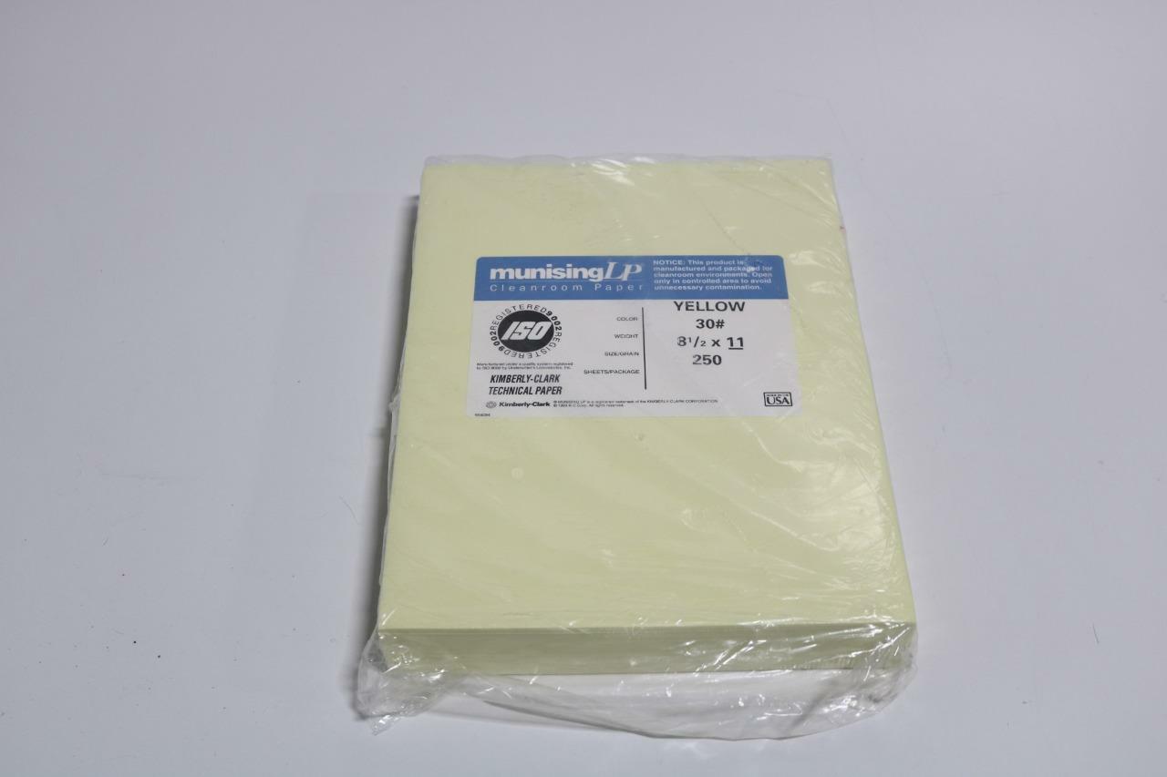 Munising LP Yellow 30# 8.5″ x 11″ Clean Room Paper 250 Sheets