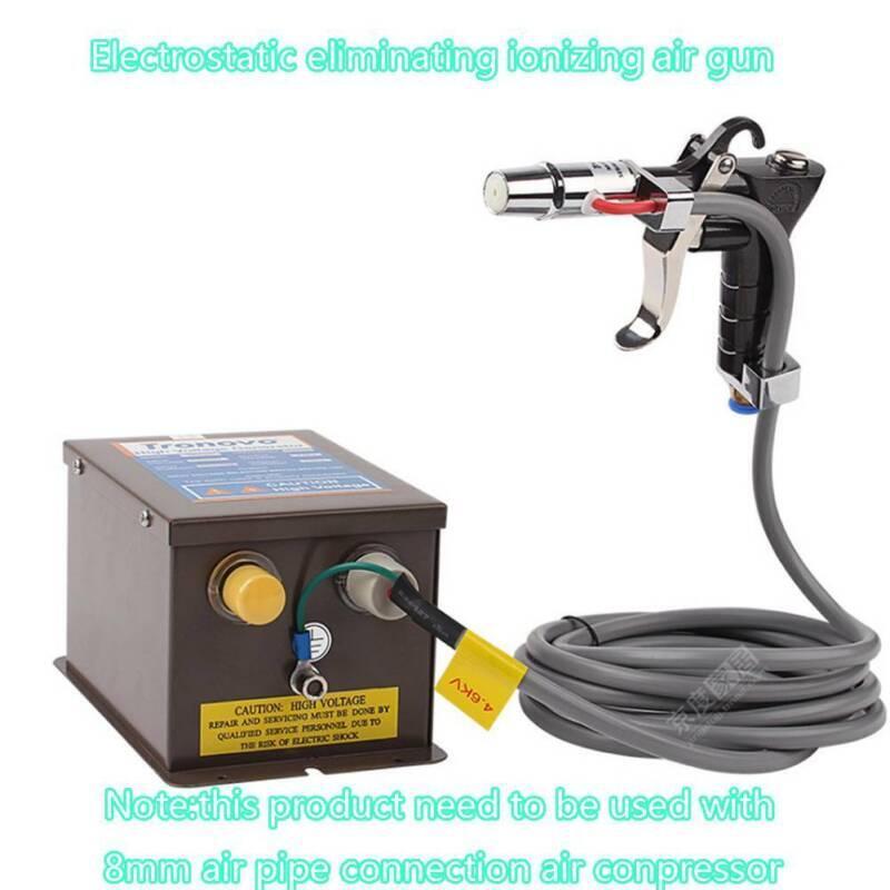 Industrial Ionizing Air Gun Electrostatic Eliminatorion Blower 4.0KV AC 220V.