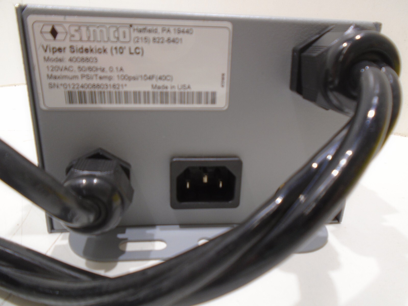 *NEW* SIMCO 4008803 VIPER SIDEKICK W/TREADLITE T-91-SC36 TYPE I *60 DAY WRNTY*