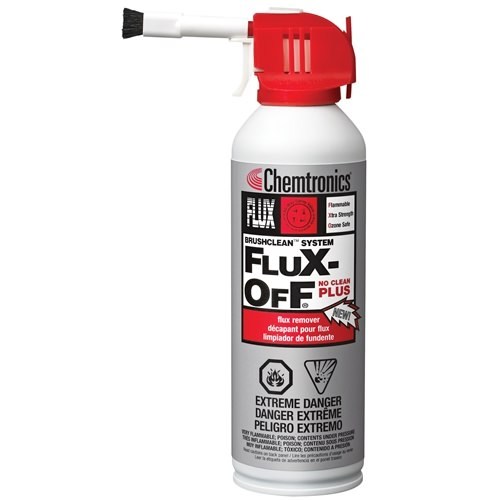 Chemtronics ES896B Flux-Off No-Clean Plus w/brush / 6-oz Aerosol
