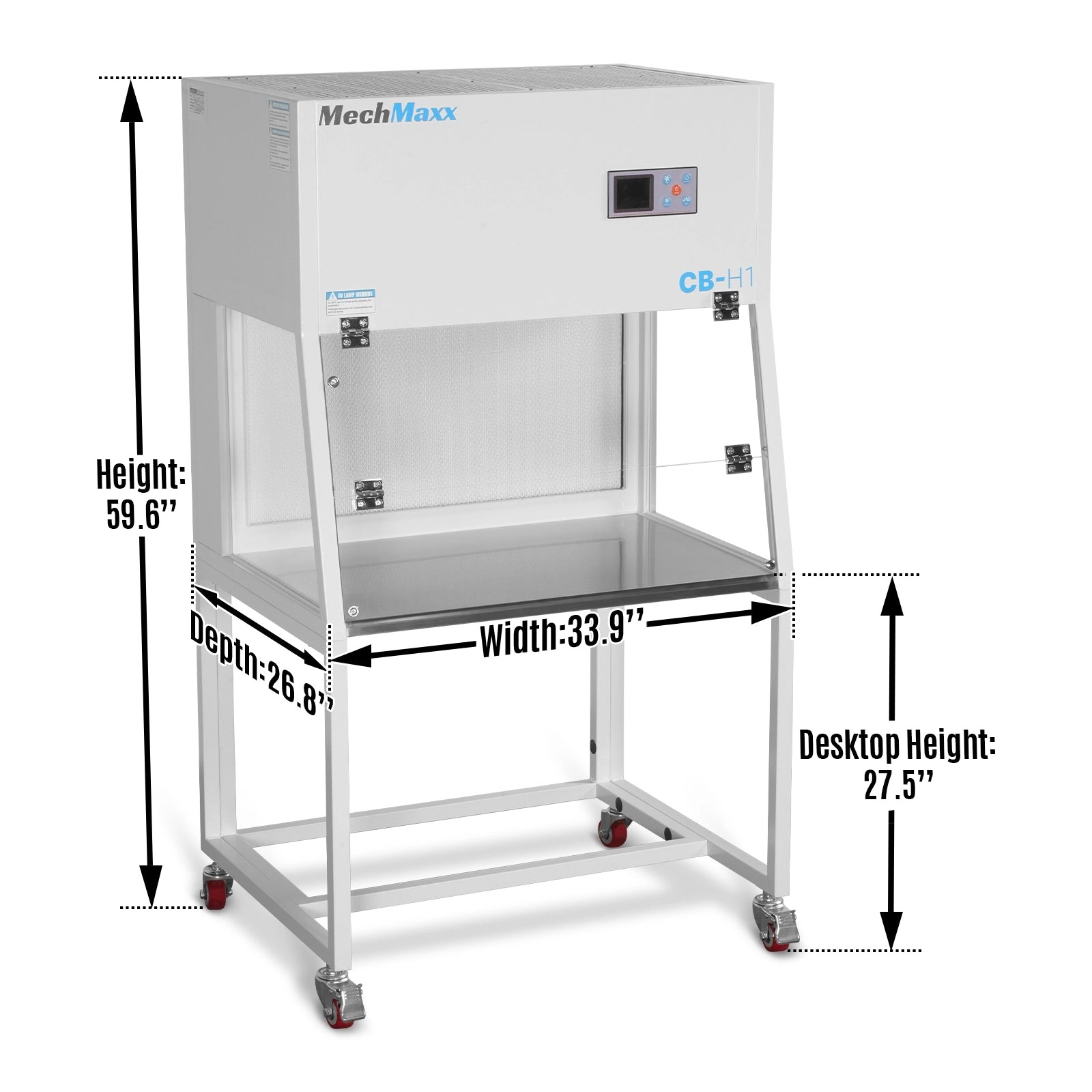 33.9” Horizontal Laminar Flow Clean Bench With HEPA&UV, ISO Class 5, CB-H1
