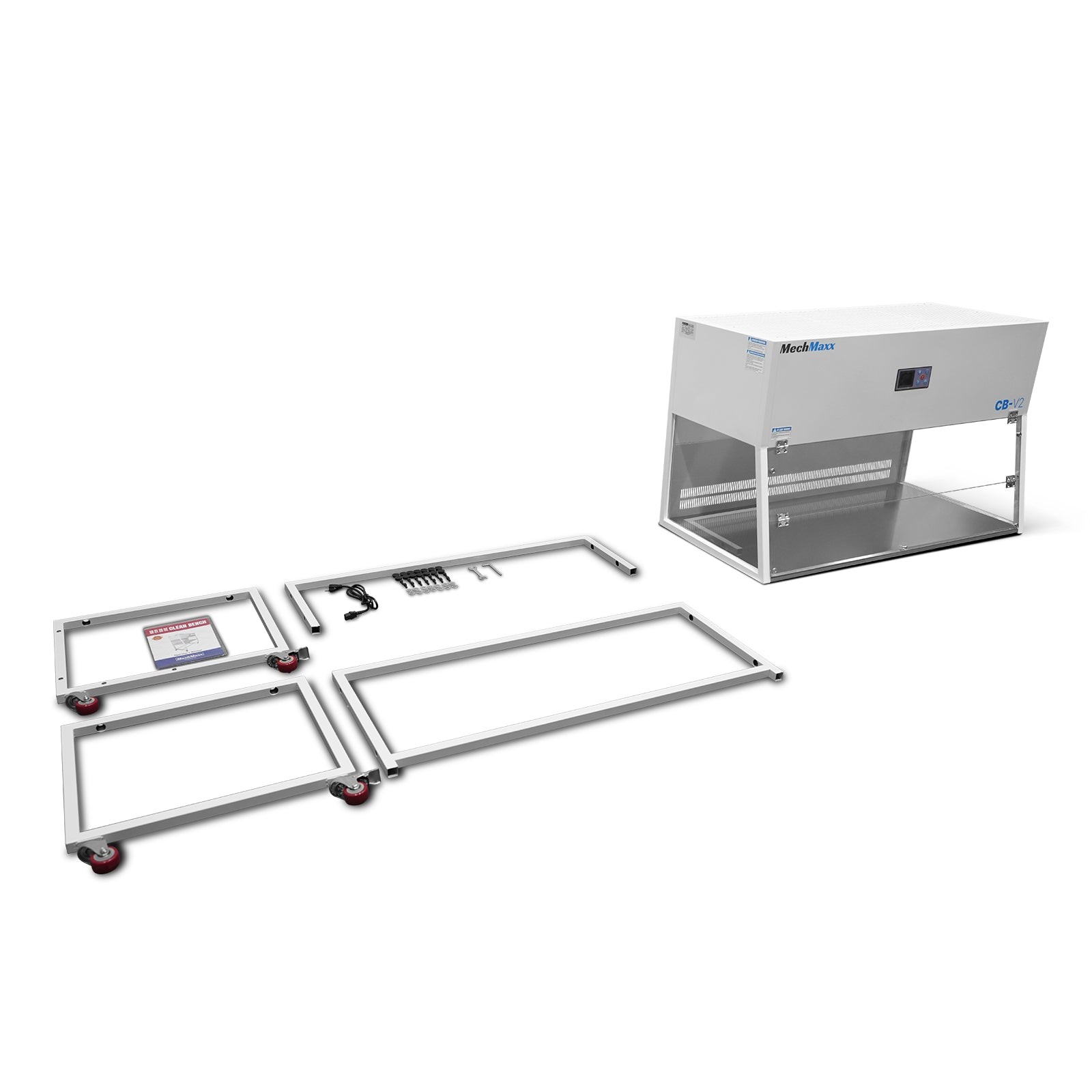 53.5” Vertical Laminar Flow Clean Bench With HEPA&UV, ISO Class 5, CB-V2