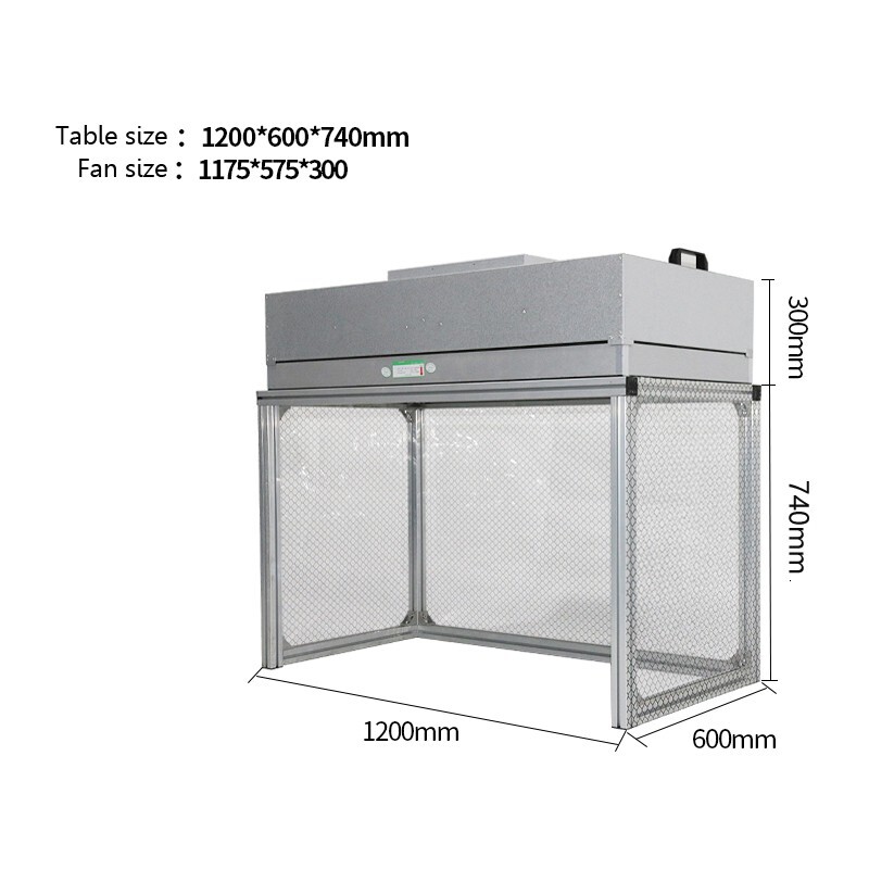 110V Single Dust Free Room Workshop Clean Air Repair Station Hepa Filter