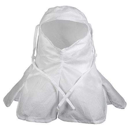 Kimtech 25796 Hood, Sms, Bound Seam, White, Covers Head , 100 Pk