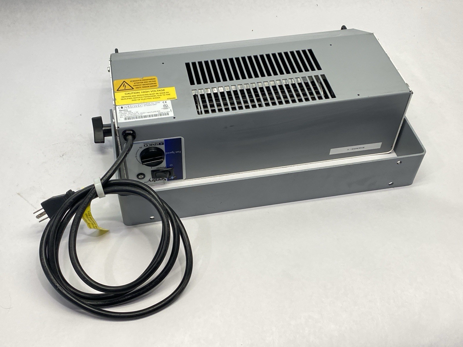 ITW Simco 4003000 Sentry Mountable Ionizing Air Blower w Adjustable Fan Speed