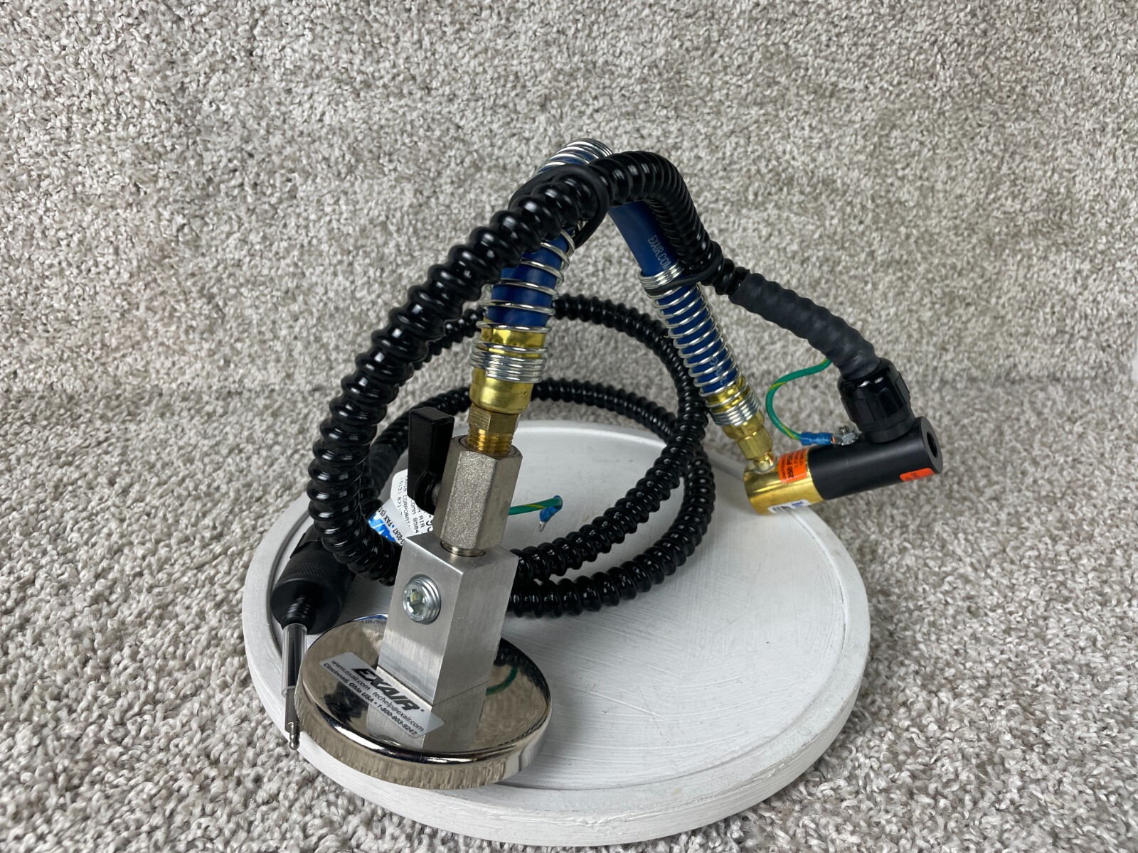 Exair 7194-9362 Ion Air Jet w/ Stay Set Flexible Hose & Mag Base