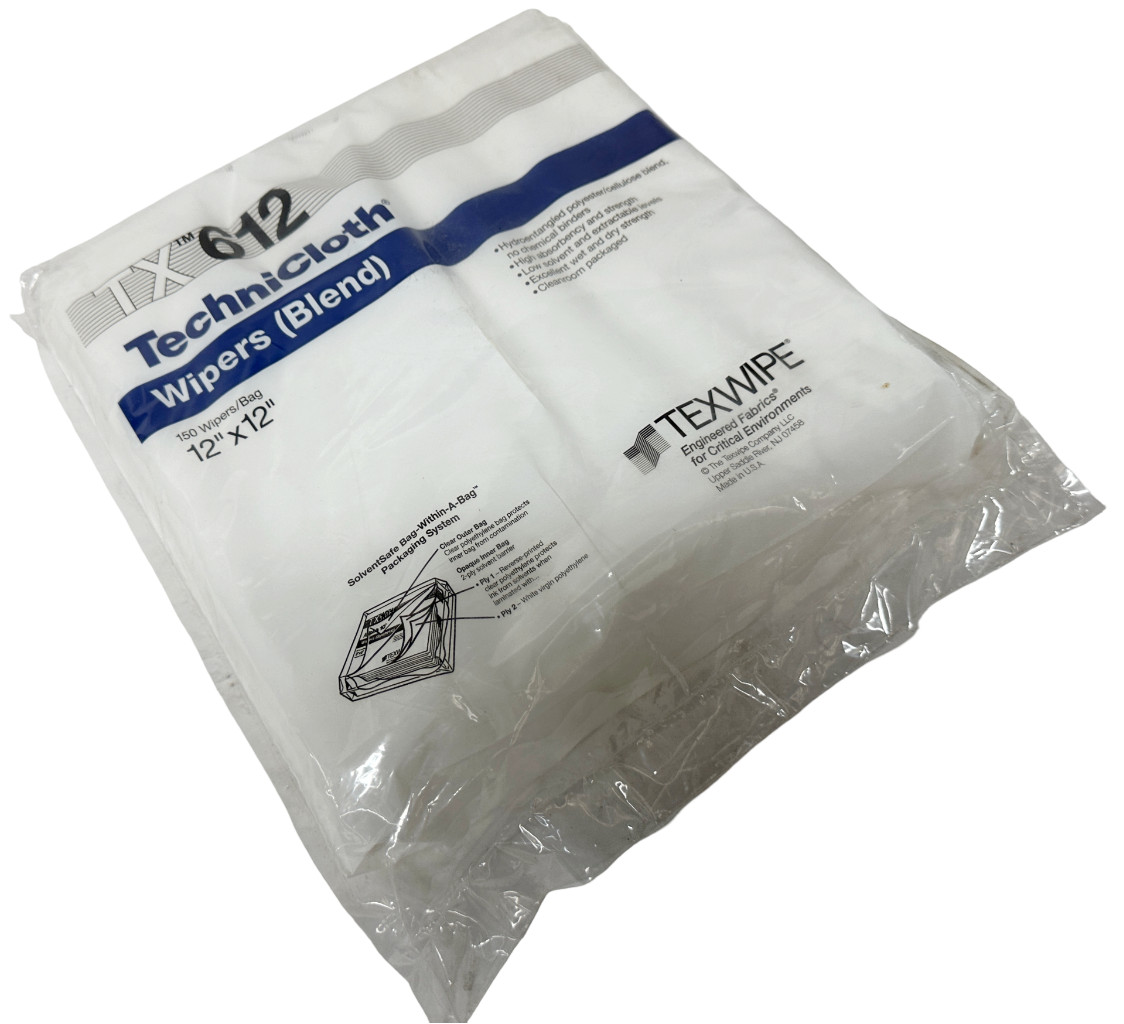 Pack of (150) Texwipe TX612 TechniCloth Wipers 12″ x 12″ Size Polyester Blend