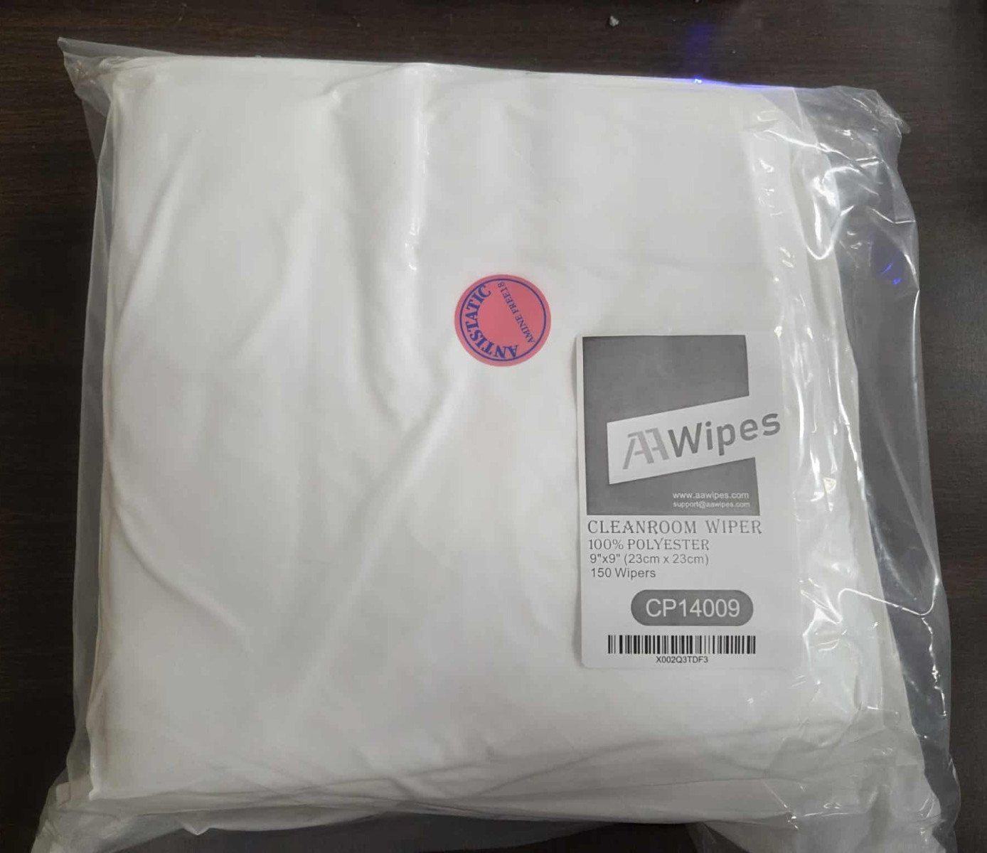 AAWipes 100% Poly 9×9 Cleanroom Wiper Dust & Lint Free 150 pcs/Bag CP14009