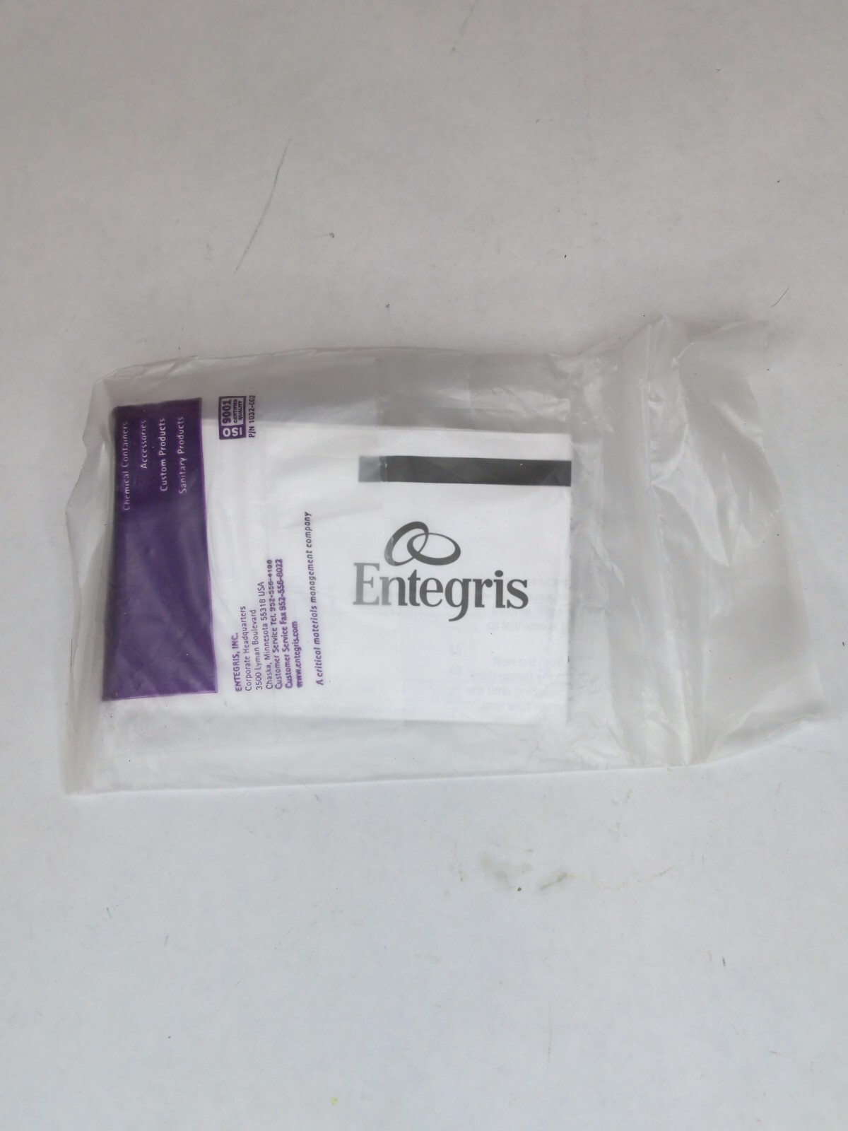 ENTEGRIS C6-2FN-1 Straight Adapter, 3/8 Flaretek x 1/8 MNPT