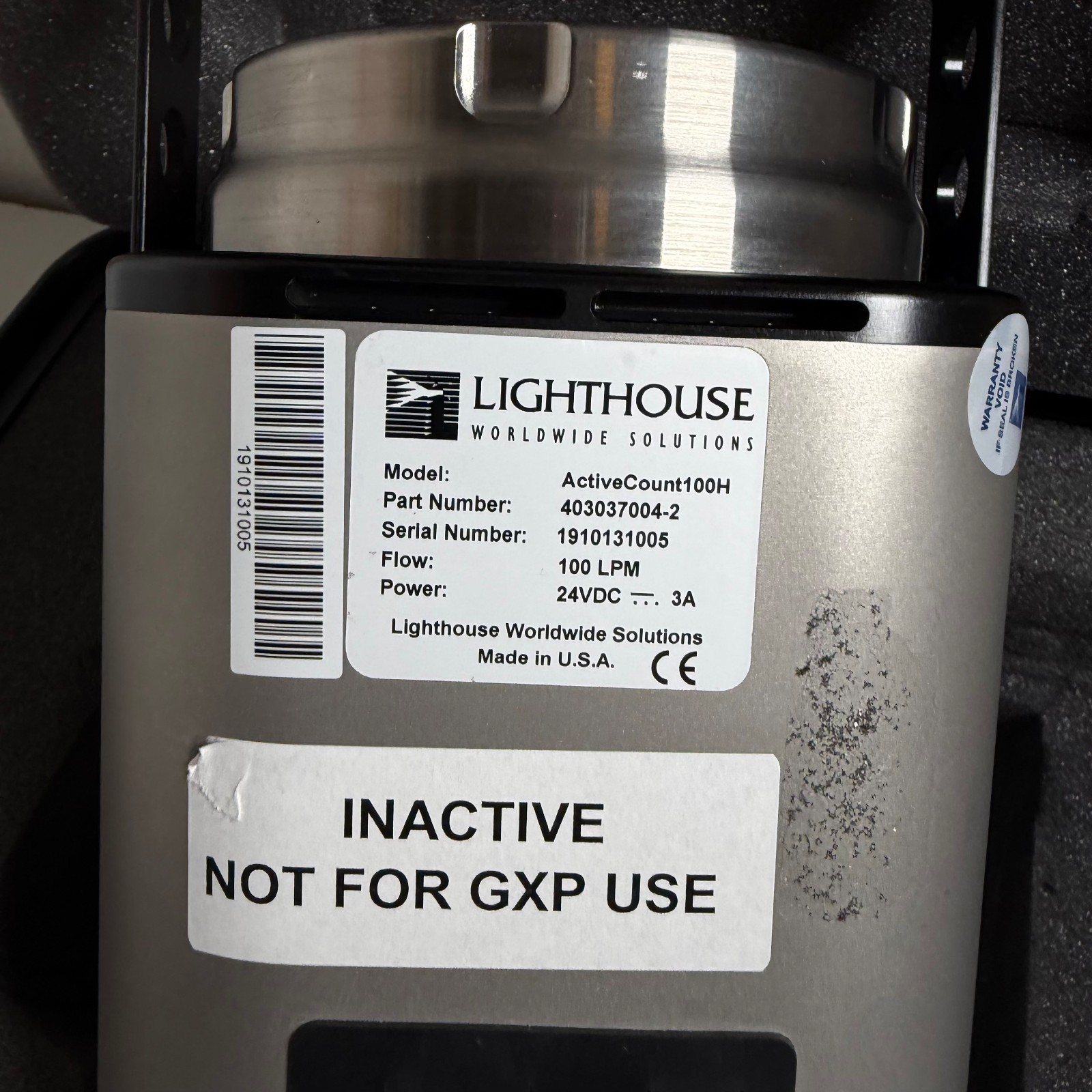 Lighthouse Active Count 100H High-Performance Portable Microbial Air Sampler