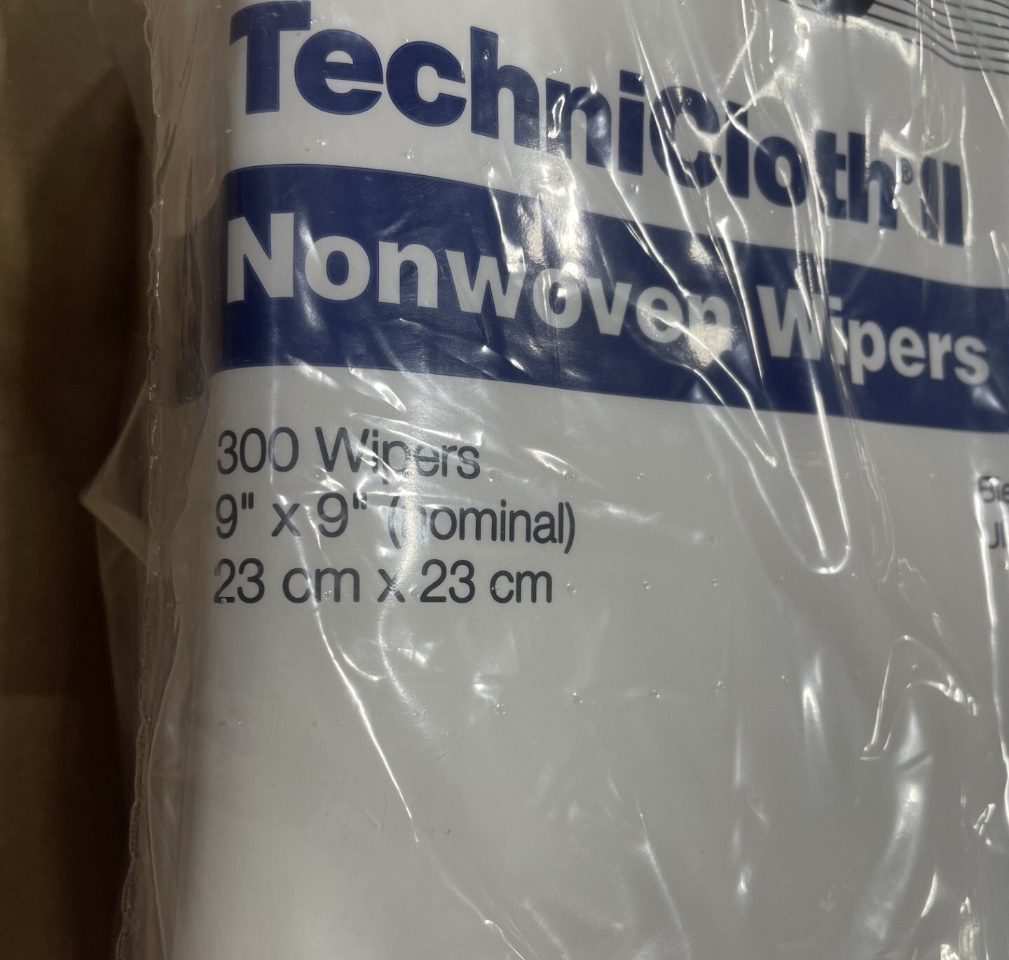 Texwipe TX1109 Cleanroom Wipers, 9″x9″, Cellulose/Polyester, 300/Bag TechniCloth