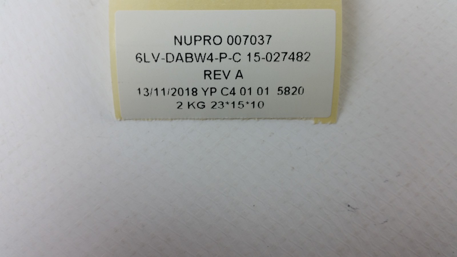 Nupro Swagelok 6LV-DABW-4-P-C High Purity Diaphragm Valves Assy