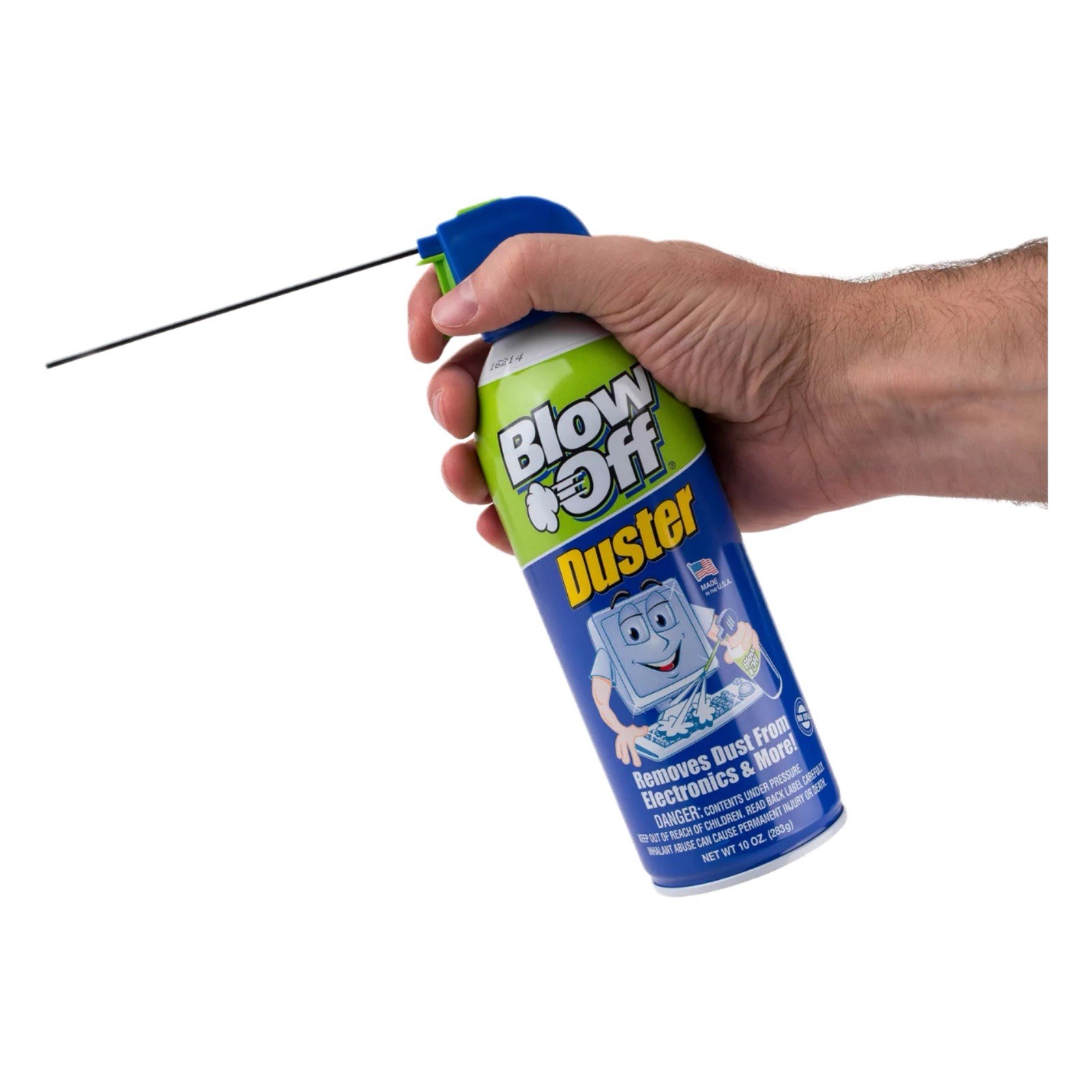 Compressed Air Duster Cleaner 10 oz Electronics Computer Keyboard Dust Remover