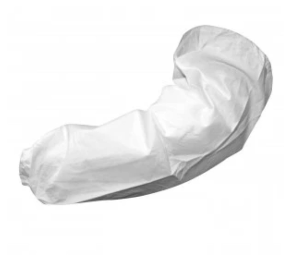 200 Pack CordovaSafety Disposable Sleeves, 18″ Length, Elastic at Both Ends