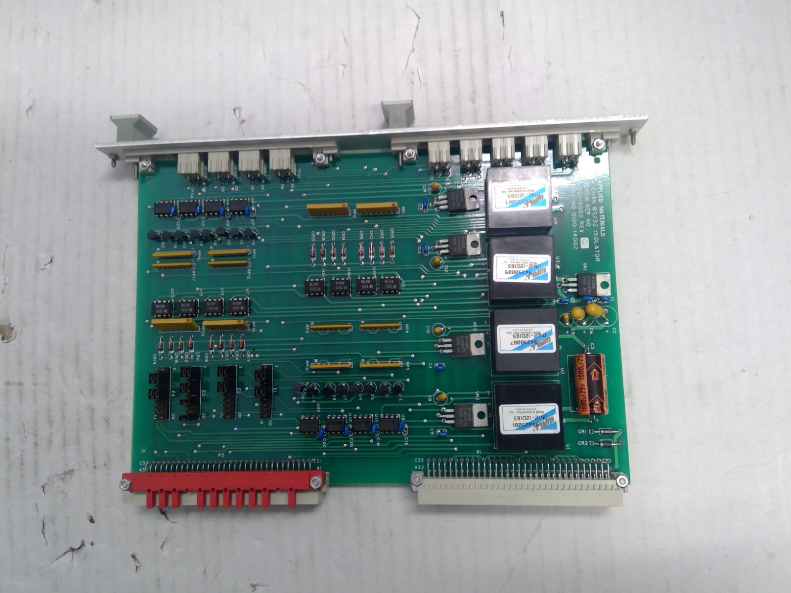 0100-14002; 4 CHANNEL RS232 ISOLATOR SCHEM