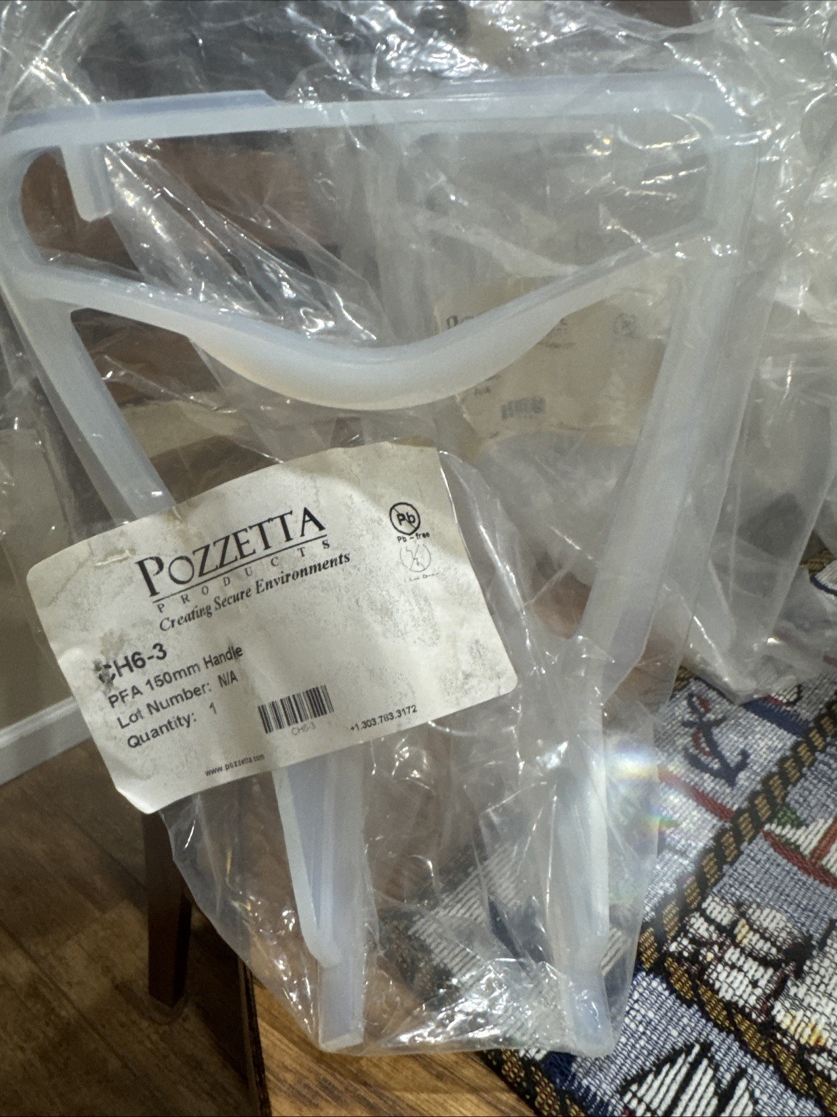 Pozzetta PFA 150mm Handle For Wafers